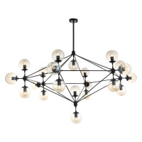 ST LUCE SL549.403.15 Люстра потолочная ST-Luce Черный/Янтарный E27 15*40W