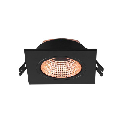 Denkirs DK3071-BBR Встраиваемый светильник, IP 20, 10 Вт, GU5.3, LED, черный/бронзовый, пластик