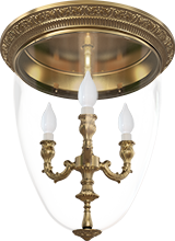 FD1094CPB Fede CHANDELIER I VERONA Светильник с плафоном, CHANDELIER I VERONA, Bright Patina