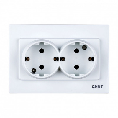 Chint Двойная телефонная розетка 4 контактная, 715472