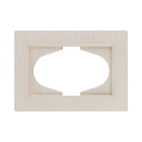 Рамка для двойной розетки, золотой Kollinger Eleganz Plex EP120GD