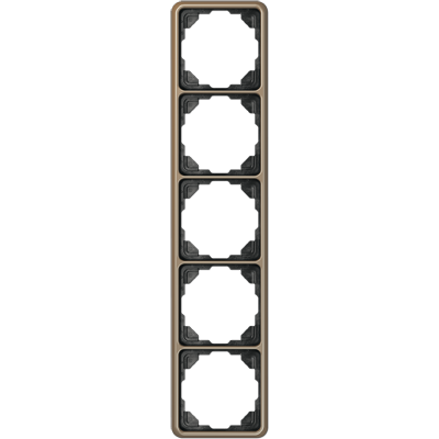 Рамка для вертикальной и горизонтальной установки, 5-кратная; золотая бронза, CD585GB