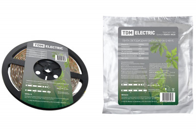 Лента светодиодная SMD3528-60-54-12-48-YE 60LED/м, IP54, 12В, 4,8Вт, желтый, TDM Electric, SQ0331-0026