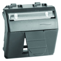 ДКС Адаптер для информационных разъемов R&M, черный, 2мод., 77612N