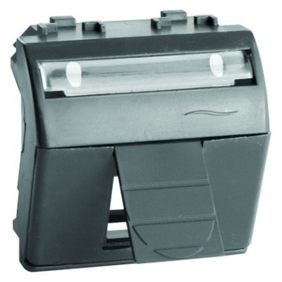 ДКС Адаптер для информационных разъемов R&M, черный, 2мод., 77612N