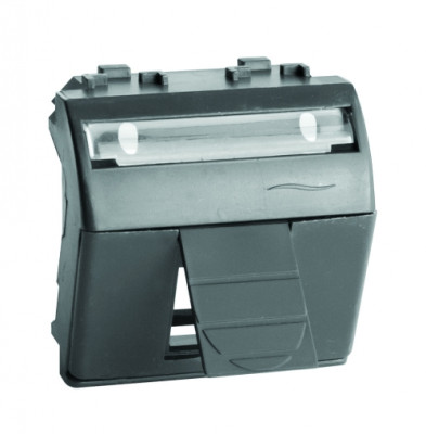 ДКС Адаптер для информационных разъемов R&M, черный, 2мод., 77612N