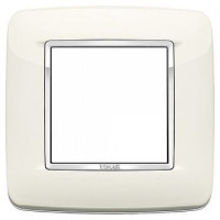 Vimar Накладка с закруглениями для 2 модулей арктическая белая, 20672.C01