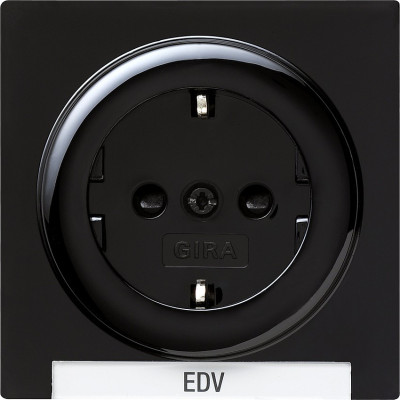 018747 Gira Розетка с полем для надписи