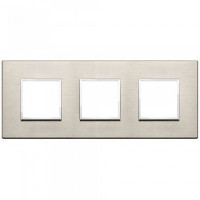 Vimar Накладка Eikon Evo на 6 модулей (2+2+2) расстояние между центрами 71мм, светлая бронза, 21644.04