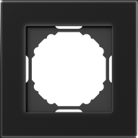 Donel A07 Natural Чёрное стекло рамка 1-я, серия DB, DEN211BG