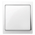 Выключатель 1-клавишный, Цвет - Белый лотос, серия D-Life