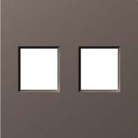 Donel A07 мокко накладка 2-я для розеток RJ45,TV,SAT , серия DB, DE86953