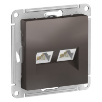 ATN000685 - ATLASDESIGN РОЗЕТКА двойная компьютерная RJ45+RJ45 кат. 5e, механизм, МОККО, Systeme Electric ATN000685 - ATLASDESIGN РОЗЕТКА двойная компьютерная RJ45+RJ45 кат. 5e, механизм, МОККО, Systeme Electric