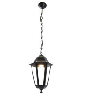 Светильник садово-парковый, 100W 230V E27 черный, 6205/PL6205 (на цепочке 500мм), Feron 11072