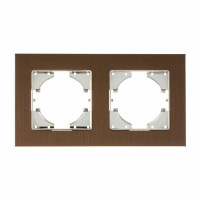 С1120-035 GUSI UGRA РАМКА 2-местная, алюминий, цвет чёрный., С1120-035