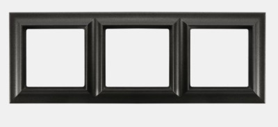 Рамка 3-поста; Eco Profi  Standart; термопласт; антрацит, EPS483AN