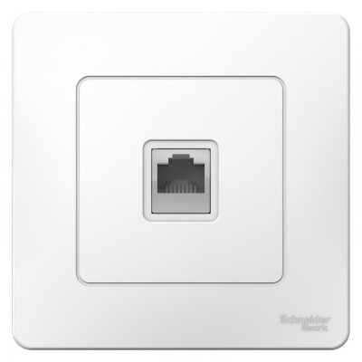 BLANCA С/У РОЗЕТКА телефонная RJ11, БЕЛЫЙ