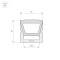 Силиконовый профиль WPH-FLEX-1616-TOP-S11-5m WHITE (Arlight, Силикон), 040270