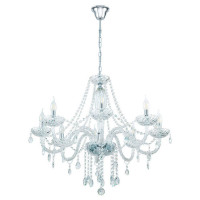 39101 Люстра BASILANO 1, 8х40W (Е14), ?820, H1300, стекло/прозрачный