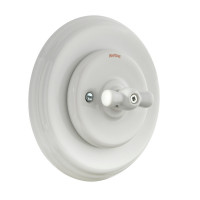 Fontini Выключатель 1-клавишный, белый фарфор,  Fontini, серия Garby Colonial