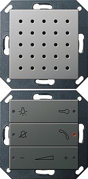 1280600 Gira Квартирная станция скрытого монтажа с переговорным устройством