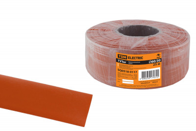 Термоусаживаемая трубка ТУТнг 60/30 красная (25 м/ролл) TDM Electric, SQ0518-0117