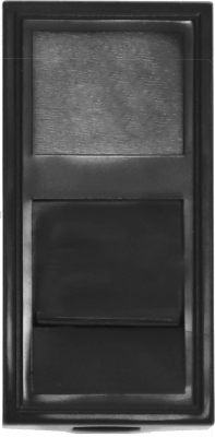 Donel Розетка DEC RJ45 UTP кат.6, 1мод., черн. (22.5х45мм), DECF12B6