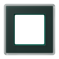 Рамка на 1 пост, стекло цвет Изумруд, Jung Рамка на 1 пост, стекло цвет Изумруд, Jung