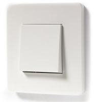 Выключатель 1-клавишный, Efapel Latina, цвет белый глянцевый