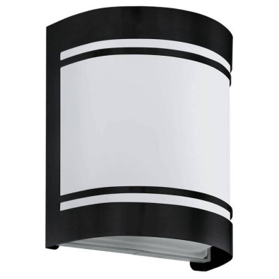 99565 Уличный настен. светильник CERNO, H165, L140, А105, 1х40W(E27), оцинк. сталь, черный/матовое с