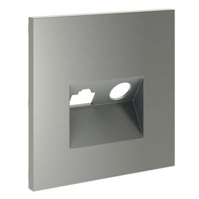 Накладка для розетки TV+RJ45 кат. 6, S70 (сталь), VLS002705