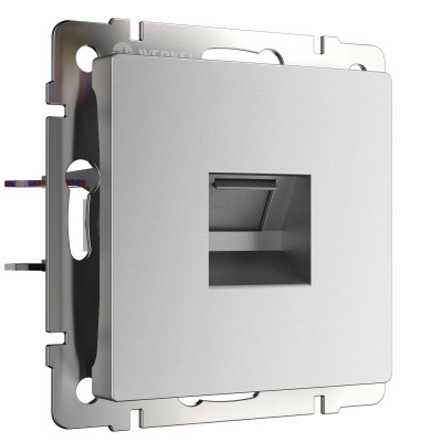 Werkel W1181065/ Розетка Ethernet RJ-45 (серебряный матовый), a063620