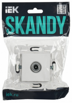 SKANDY Роз. TV проходная SK-A17W арк. бел. IEK, SK-A10-P-K01