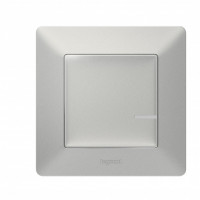 752384 - Valena Life with NETATMO.Умный проводной выключатель с опцией светорегулирования 5-300 Вт 230В.Цвет Алюминий