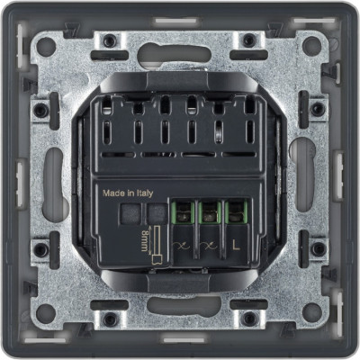 752384 - Valena Life with NETATMO.Умный проводной выключатель с опцией светорегулирования 5-300 Вт 230В.Цвет Алюминий