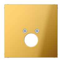 Крышка для одного гнезда подключения громкоговорителя; металл цвета золота, GO2962-1