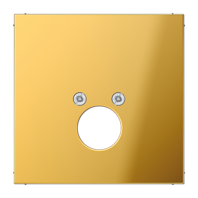 Крышка для одного гнезда подключения громкоговорителя; металл цвета золота, GO2962-1