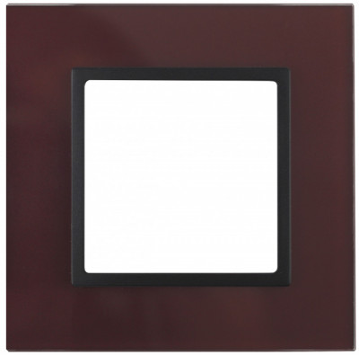 ЭРА 14-5101-25 Elegance Бордо/антрацит Стекло Рамка 1-ая