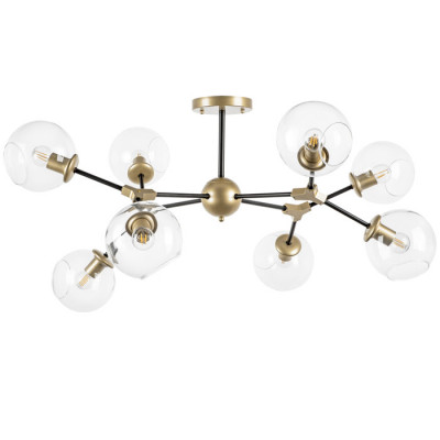 Lightstar 785083 (SX1374-8B) Люстра BETA 8x40W E27 ЗОЛОТО/ЧЕРНЫЙ (в комплекте)