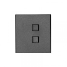 Розетка STRONG компьютерная двойная RJ45+RJ45 кат6 с/у графит KRANZ, KR-78-0725-6