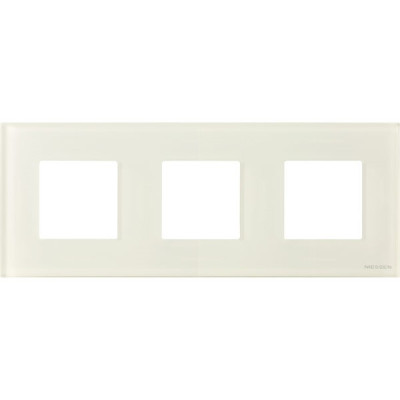N2273 CB - Рамка 3-постовая, серия Zenit, стекло белое - 2CLA227300N3001
