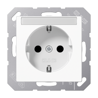 SCHUKO розетка с полем для надписи 6x46 мм, A1520BFNAWW