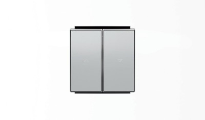 8544 PL - Клавиша для механизма выключателя жалюзи 8144 и 8144.1, серия SKY, цвет серебристый алюминий - 2CLA854400A1301