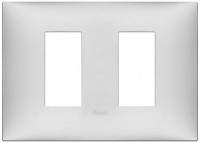 Vimar Накладка на 2 модуля по бокам для коробки на 3 модуля, серебро матовое, 09679.21 Vimar Накладка на 2 модуля по бокам для коробки на 3 модуля, серебро матовое, 09679.21