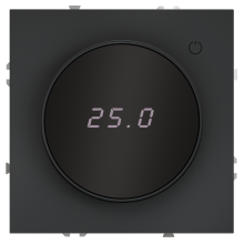 Терморегулятор электронный VOLTUM S70 с индикацией и датчиком, для теплого пола, (графит), VLS070107