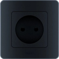 Legrand Inspiria Розетка электрическая 2к+з, цвет антрацит