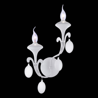 Arte Lamp MONTMARTRE, Бра, цвет арматуры - белый, цвет плафона/декора - БЕЛЫЙ, 2х40W E14, A3239AP-2WH
