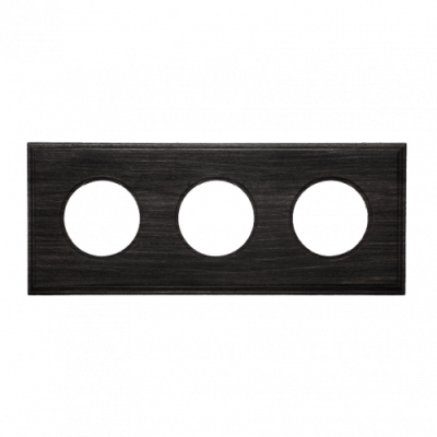 BIRONI Шедель Бук Угольно-черный Рамка 3-ая Форма квадрат (скрытый монтаж), BF4-630-119