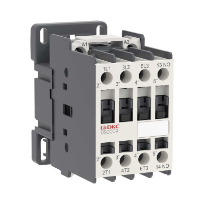 ДКС Магнитный контактор YON DSC009 9A 4кВт AC3 3P кат.380В AC 1НО, DSC009-3C10A380