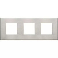 Vimar Накладка на Eikon Exe на 6 модулей (2+2+2) расстояние между центрами 71мм, никель матовый, 22644.11 Vimar Накладка на Eikon Exe на 6 модулей (2+2+2) расстояние между центрами 71мм, никель матовый, 22644.11